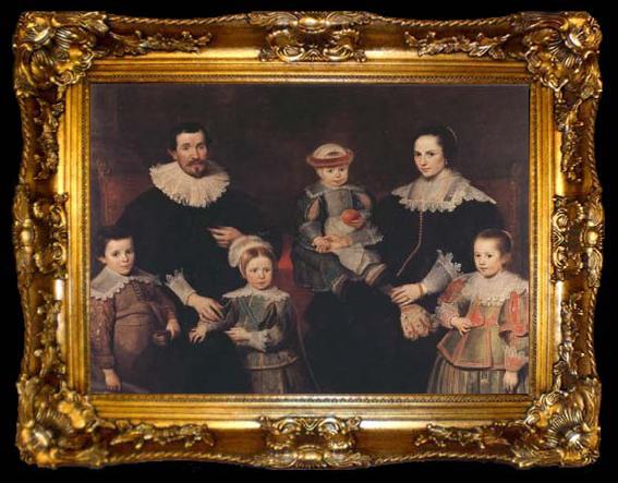 framed  Cornelis de Vos The Family of the Artist (mk08), ta009-2